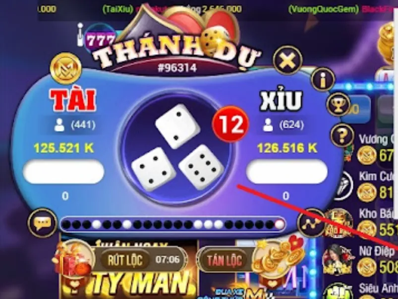 Mức thưởng siêu cao tại game online Tài Xỉu VIP